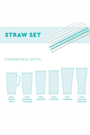 Stars & Stripes Reusable Straw Set