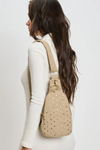 Regina Studded Sling Backpack | Natural