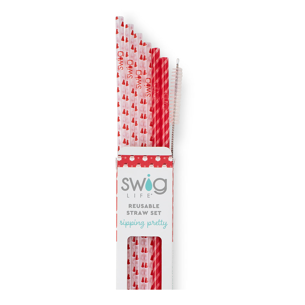 Swig Santa Baby Reusable Straw Set – Material Girl Handbags