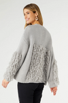 Sidra Loop Knit Cardigan | Grey