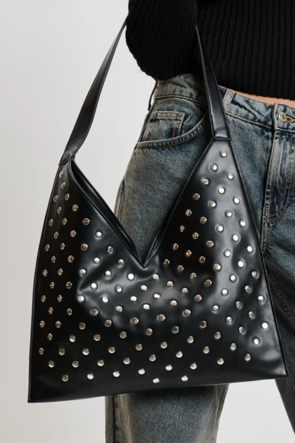 PREORDER Tori Studded Hobo | Black