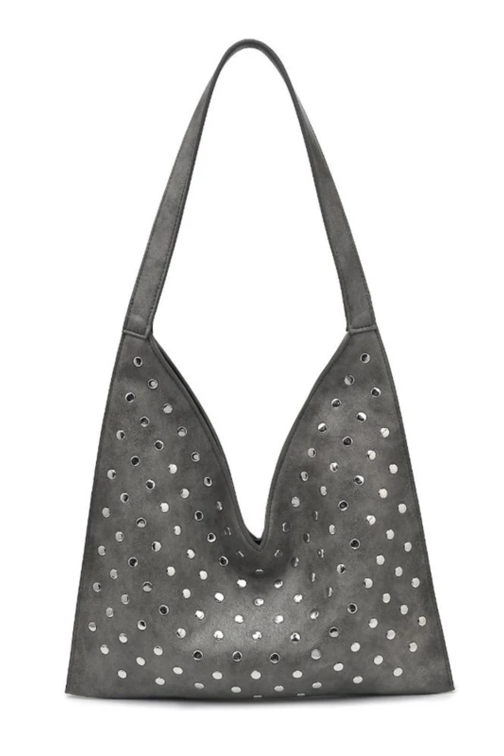 PREORDER Tori Studded Hobo | Grey