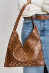 Tori Studded Hobo | Chocolate