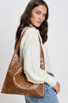 Tori Studded Hobo | Chocolate