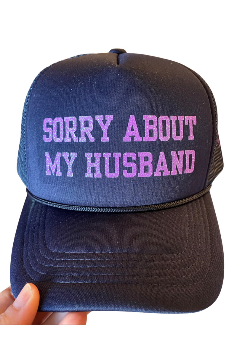 Navy Sorry About My Husband Hat PREORDER