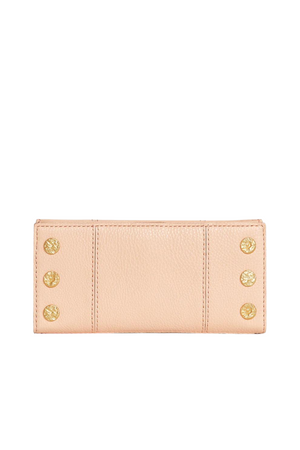Hammitt 110 North Wallet | Champagne Pink Pebble/Brushed Gold Hammered