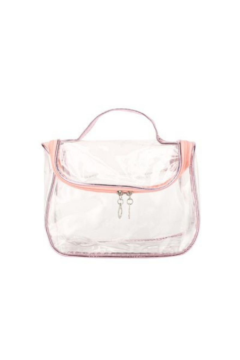 Pink Trim Cosmetic Bag