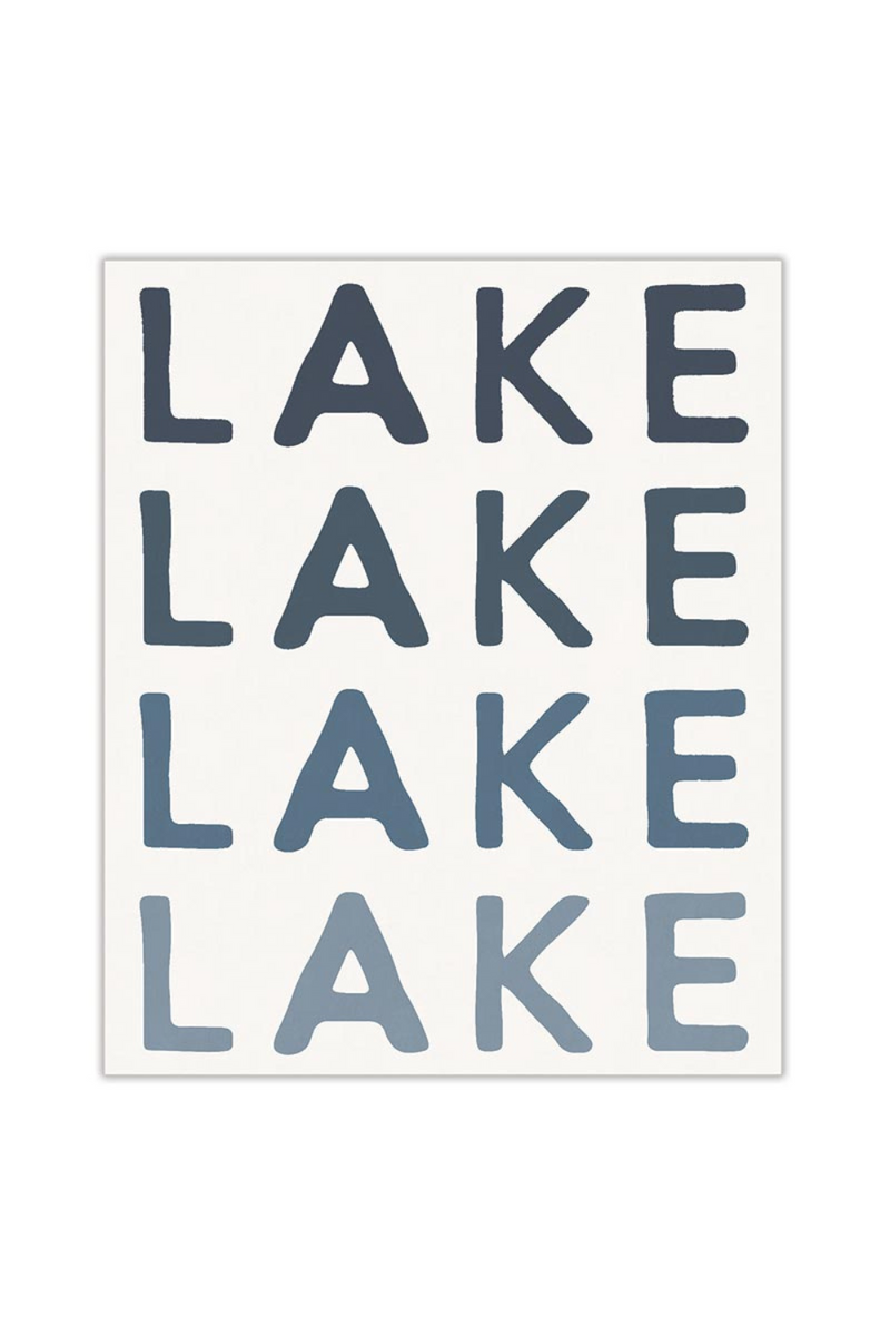 Lake Ombre Throw Blanket