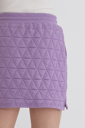 Lavender Textured Skirt