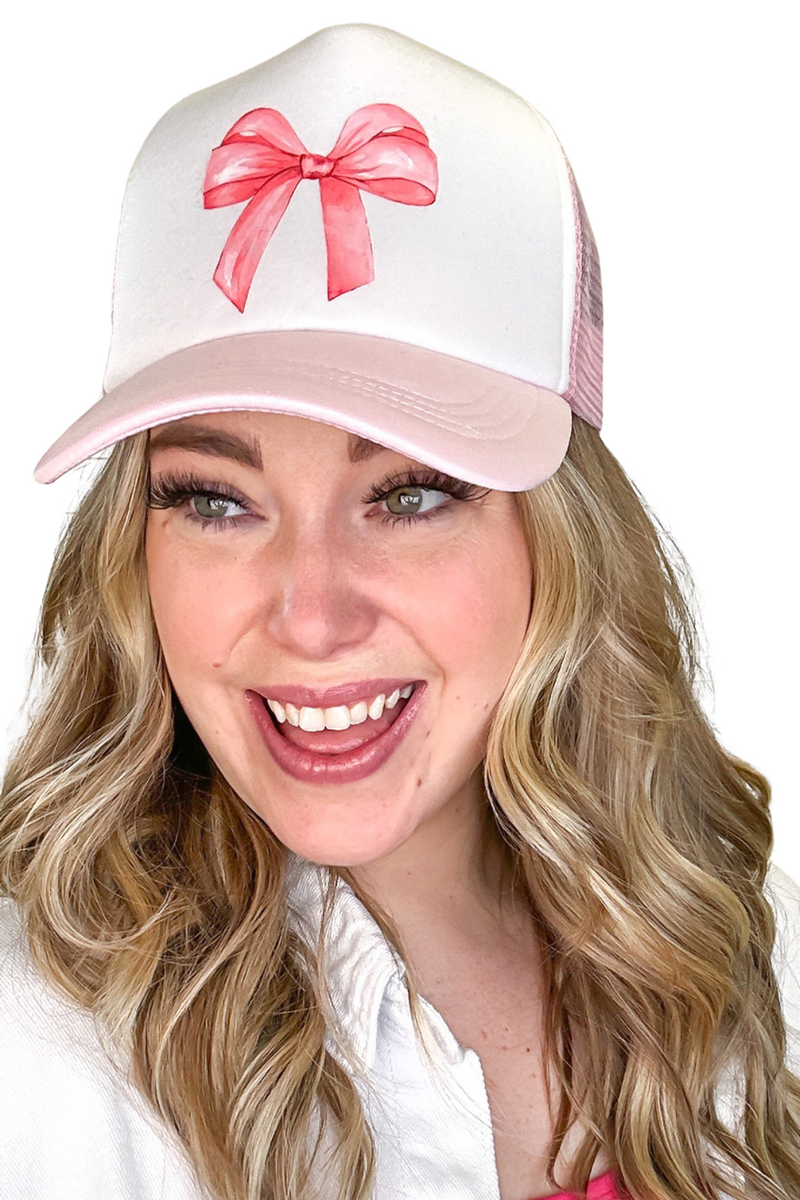 Pink Bow Hat