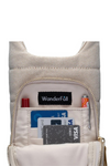 WanderFull HydroBag Crossbody | Oatmeal Canvas w/ Vegan Leather Strap