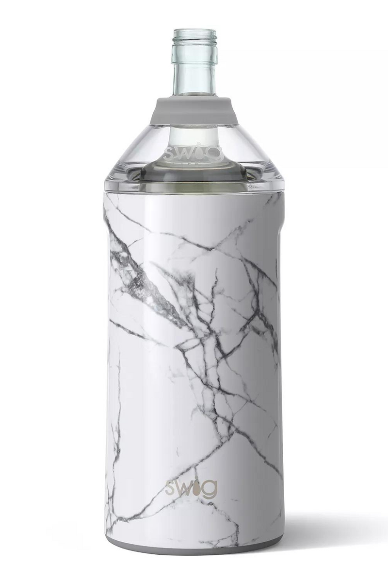 Swig Insulated Wine Bottle Chiller | Marble