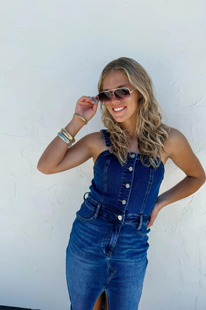 Frankie Denim Overall Dress