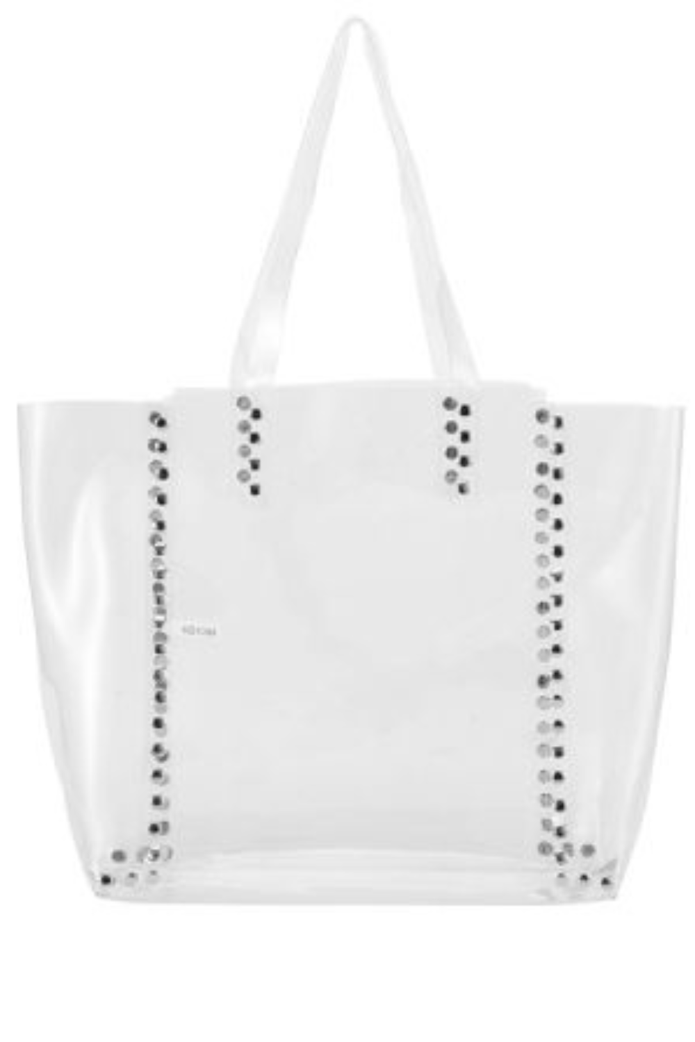 Clear Studded Tote Bag