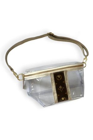 Repurposed LV Britt Belt Bag Clear