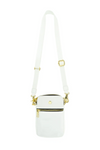 Nylon Cellphone Crossbody | White