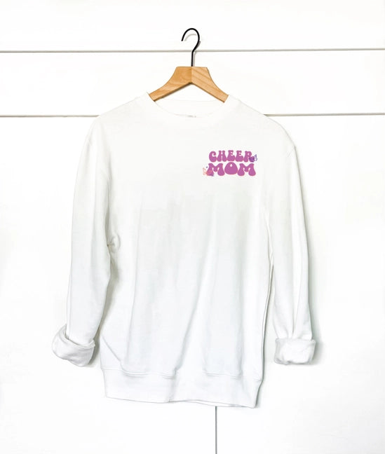 In My Cheer Mom Era Back Print Fleece Sweatshirt -PREORDER