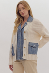 Cozy Vibes Button-Up Cardigan | Cream