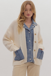 Cozy Vibes Button-Up Cardigan | Cream