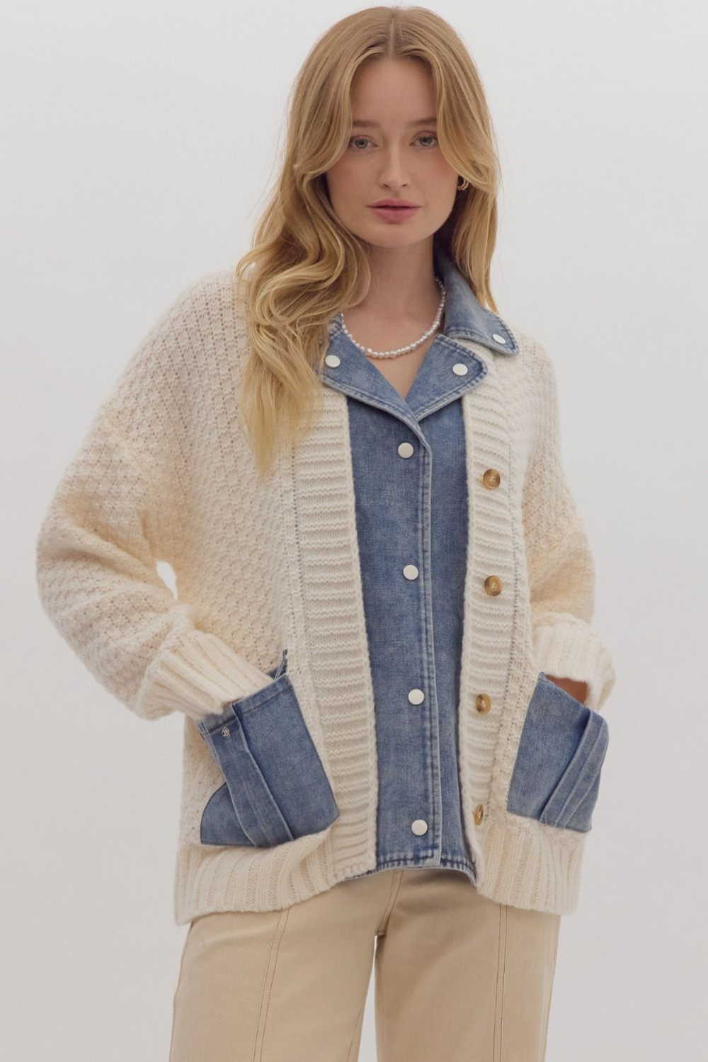 Cozy Vibes Button-Up Cardigan