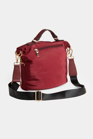 Mariah Chunky Zipper Crossbody | Burgundy