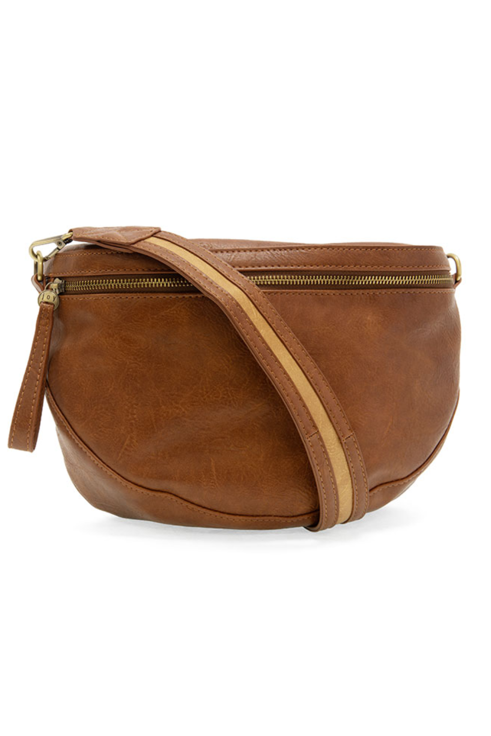 Laura Contrast Strap Sling Belt Bag | Pecan