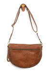 Laura Contrast Strap Sling Belt Bag | Pecan