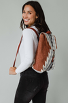 Rust, Cream & Gray Aztec Backpack