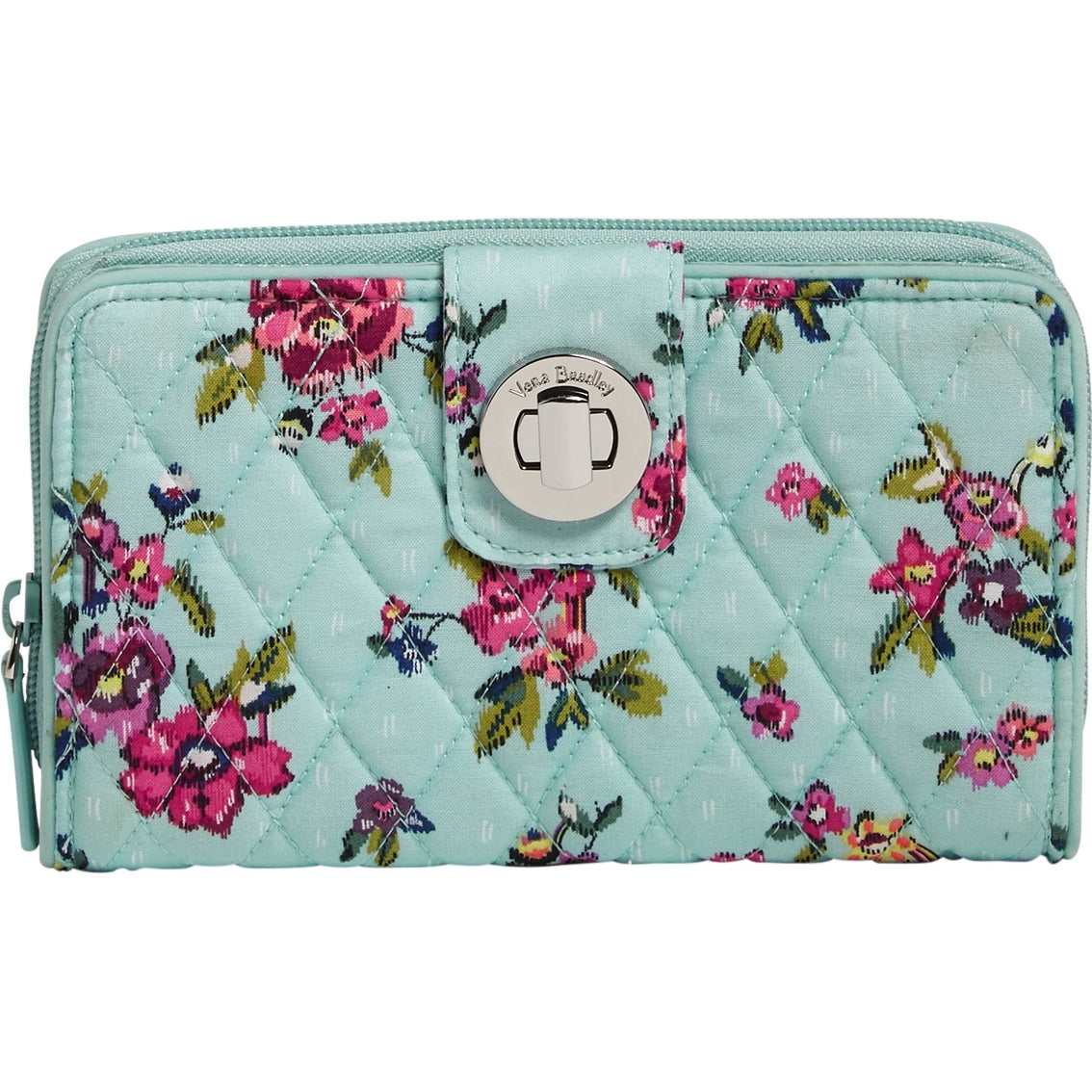 Vera Bradley RFID Riley Compact Wallet in Rosa Floral