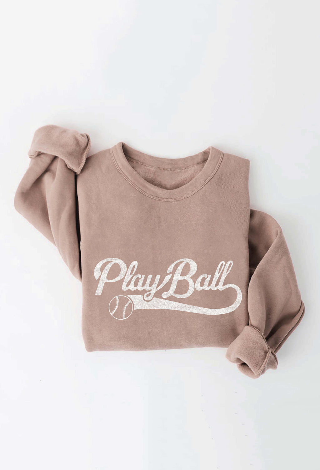 Play Ball Sweatshirt Tan
