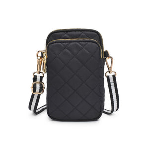 Divide & Conquer Black Quilted Crossbody