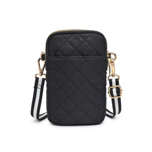 Divide & Conquer Black Quilted Crossbody