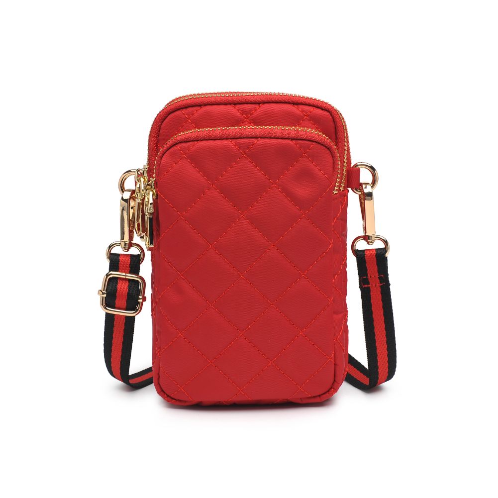 Divide & Conquer Red Quilted Crossbody