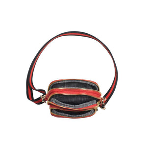 Divide & Conquer Red Quilted Crossbody