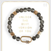 Moonstone Luxe Padlock Bracelet