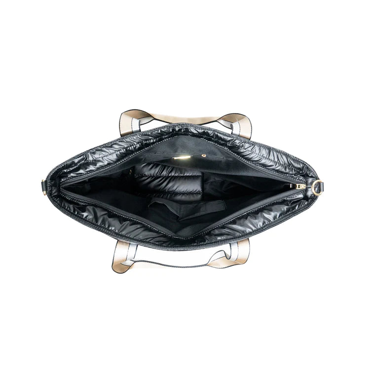 White Puffer Weekender Bag