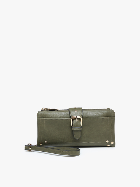 Cadence Buckle Wallet | Olive