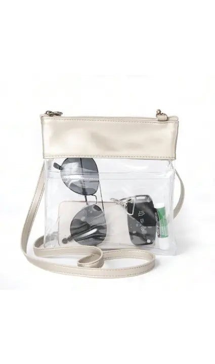 Clear Gold Crossbody
