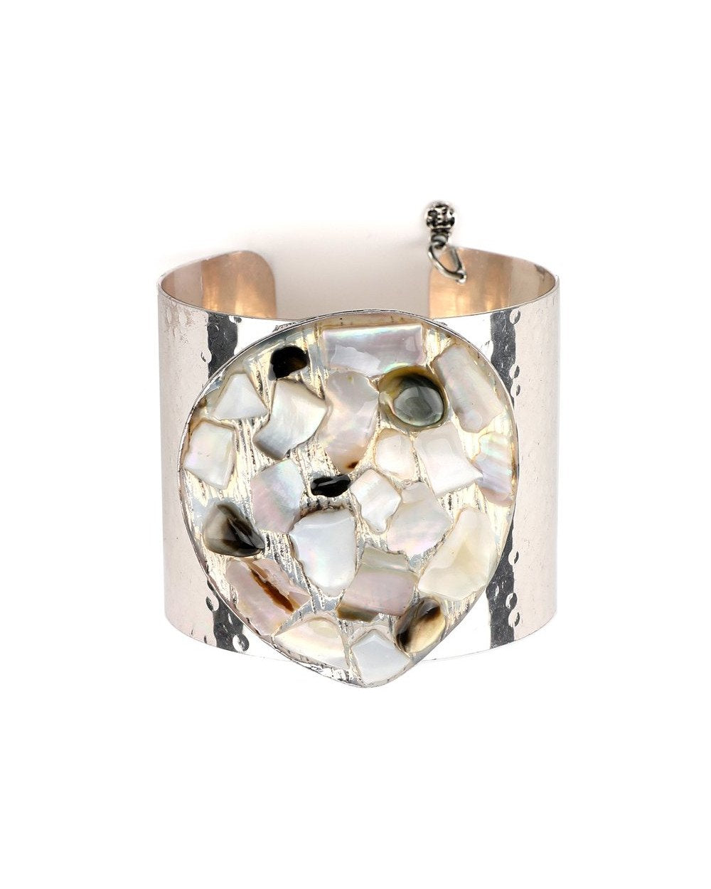 Treska Calypso Shell Mosaic On Cuff Bracelet
