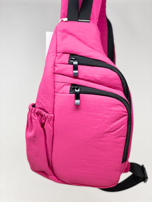 Nylon Sling Bag Orchid