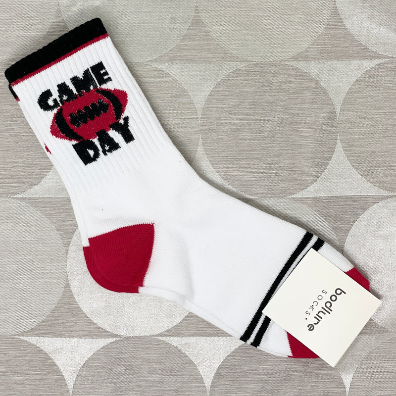 Black and Red Game Day Socks