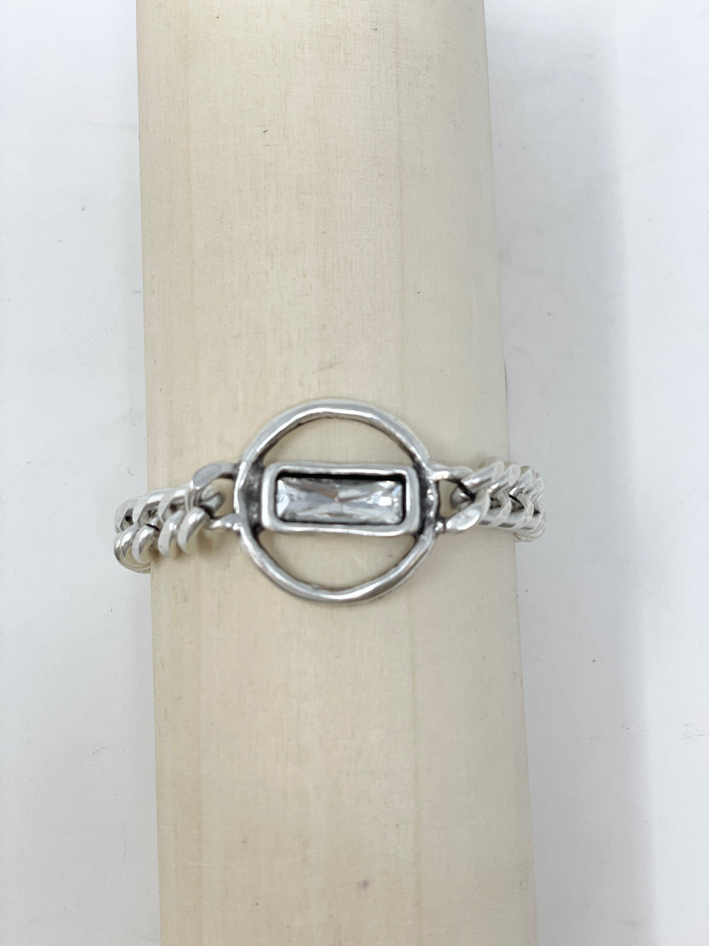Serica Circle Sterling Silver Bracelet