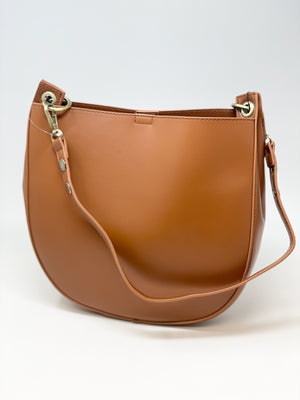Magdalena Shoulder Hobo Bag Brown