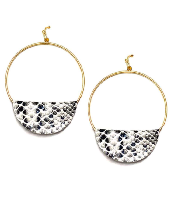 Snake Ring Earrings