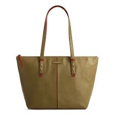Vera Bradley Gallatin Tote - Leather - Cactus Green