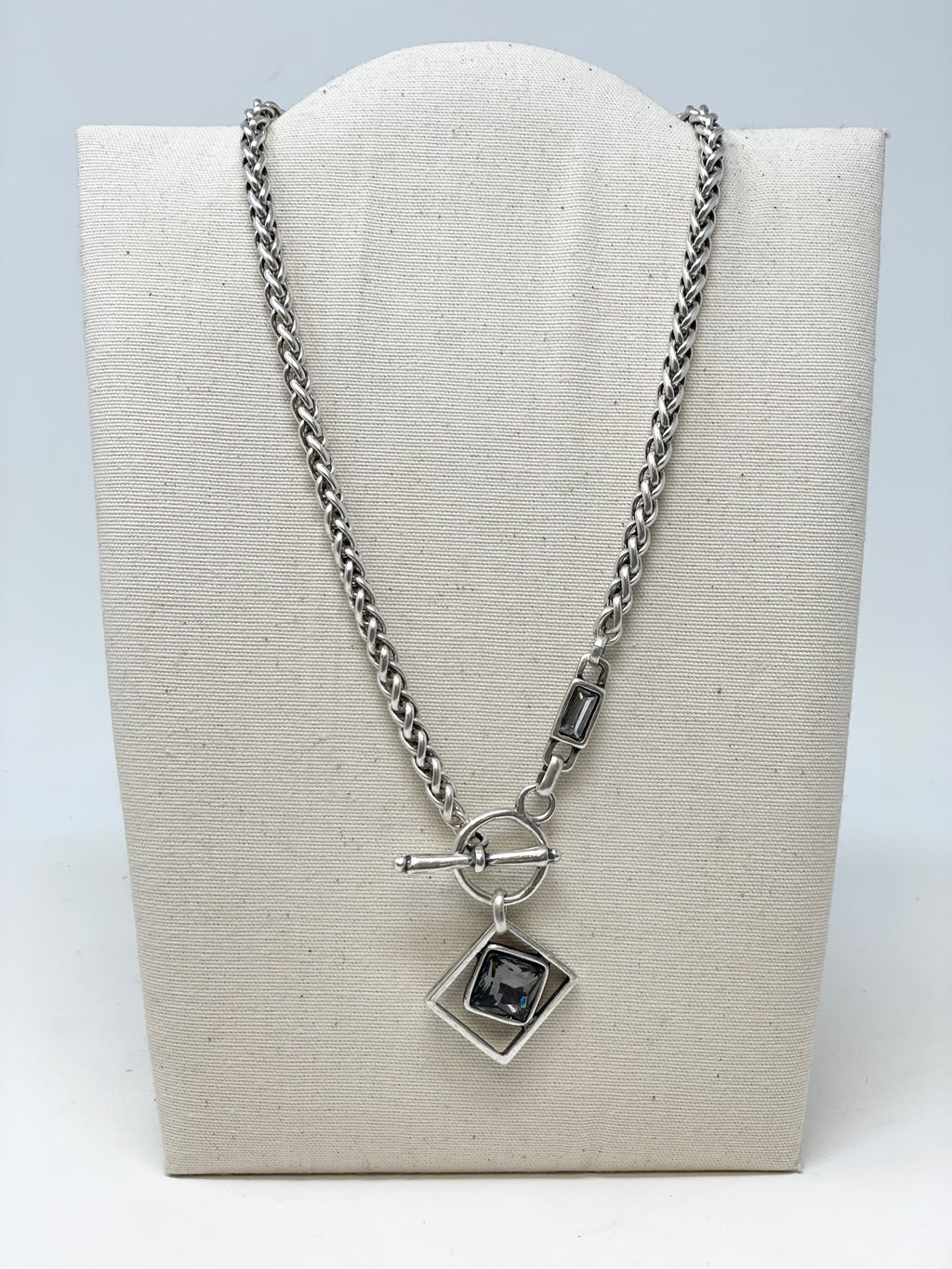 Starla Smoky Sterling Silver Necklace