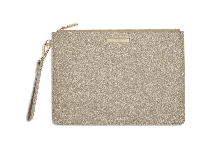 Katie Loxton Stardust Clutch Champagne