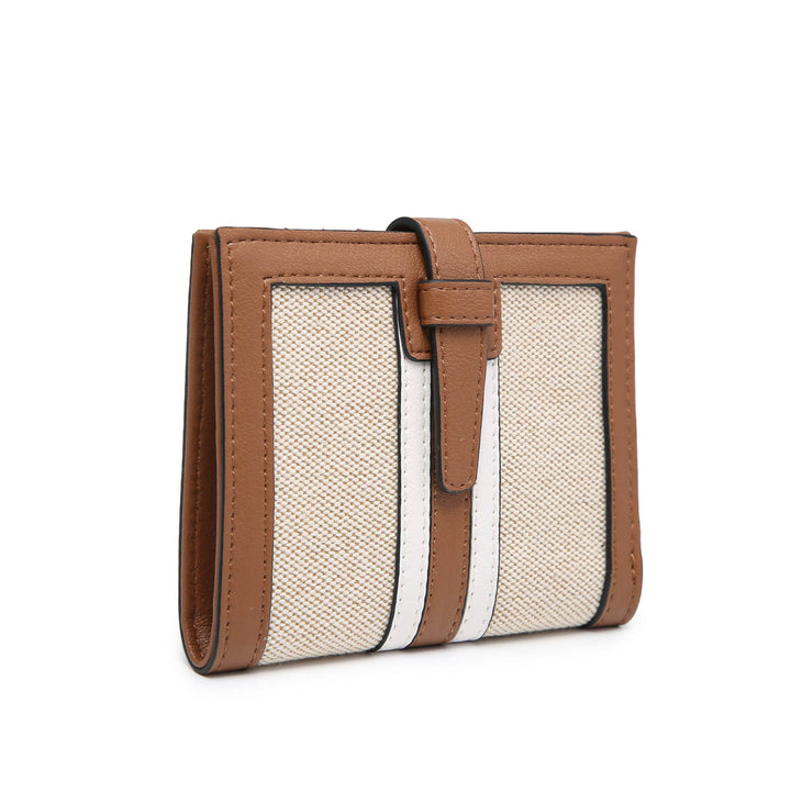 Bessie Brown/White Striped Wallet