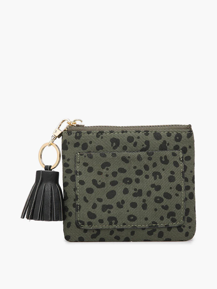 Lena Wallet Cheetah Olive