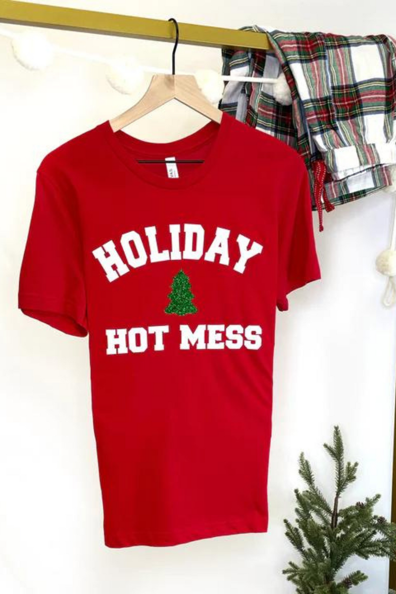 Holiday Hot Mess Red T-Shirt